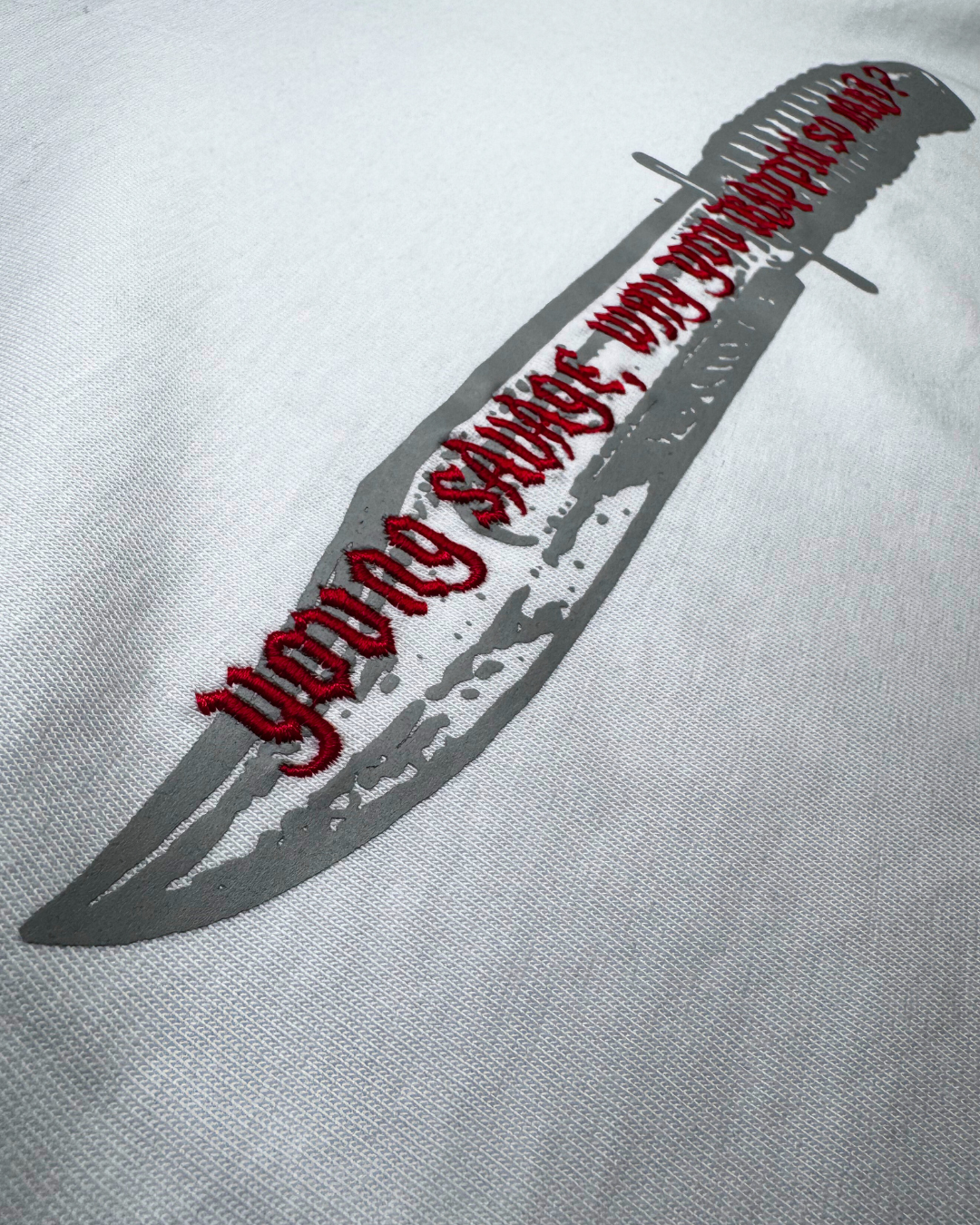 Oversized White Short-Sleeved T-Shirt - 21