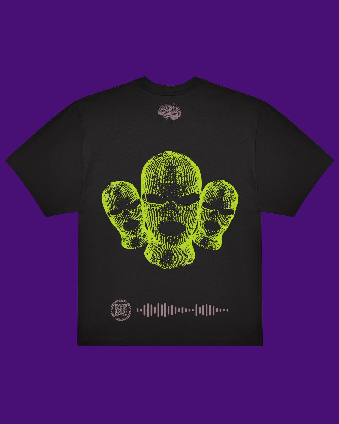 T-shirt nera a maniche corte - Cactus