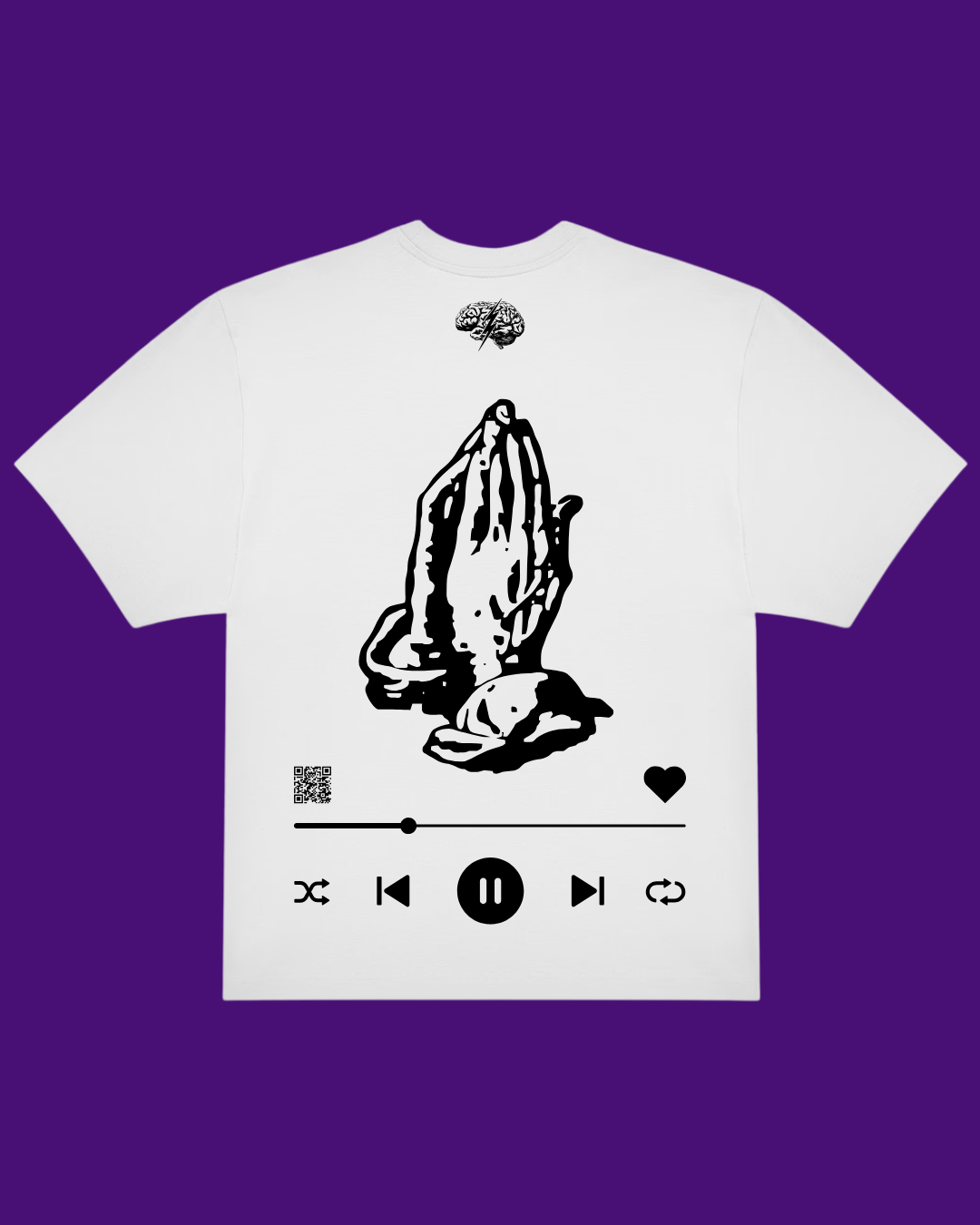 T-shirt bianca a maniche corte - The 6