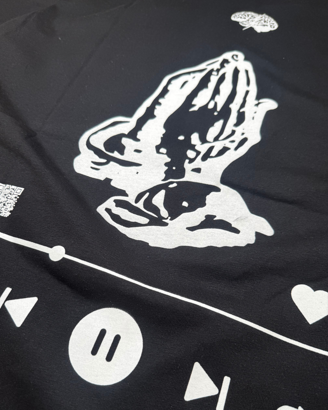 Oversized black short-sleeved t-shirt - The 6