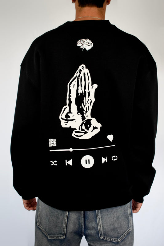 Felpa baggy nera - The 6