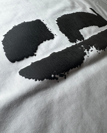 White oversized short-sleeved t-shirt - The 6