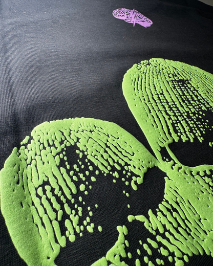 Oversized black short-sleeved t-shirt - Cactus