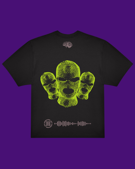 T-shirt nera a maniche corte - Cactus