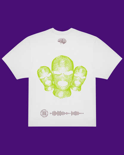 T-shirt bianca a maniche corte - Cactus