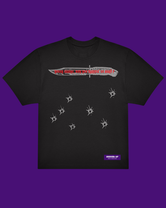 T-shirt nera a maniche corte - 21