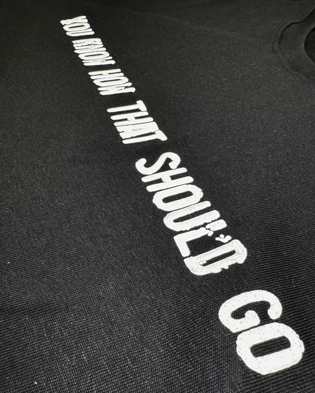 Oversized black short-sleeved t-shirt - The 6