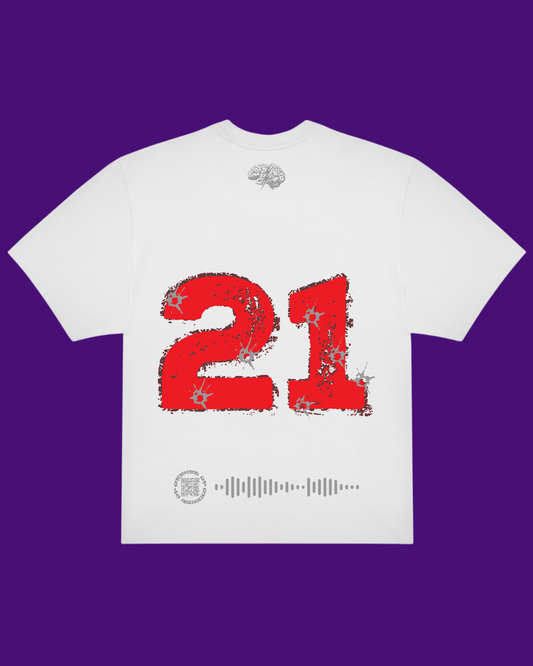 T-shirt bianca a maniche corte - 21