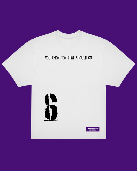 T-shirt bianca a maniche corte - The 6