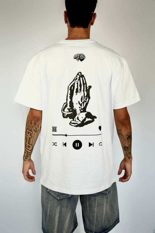 White oversized short-sleeved t-shirt - The 6