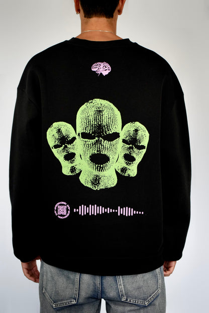 Black baggy sweatshirt - Cactus